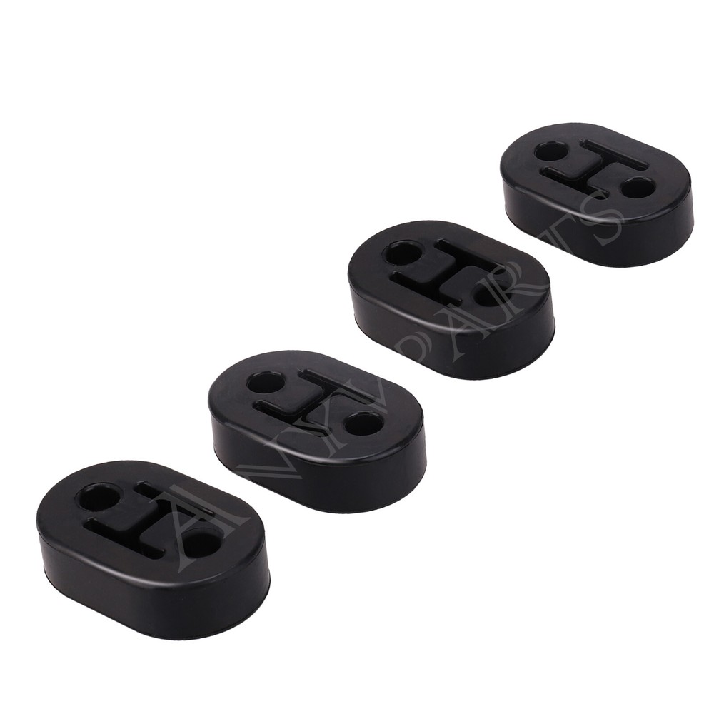 4X Universal Rubber Exhaust Tail Pipe Mount Holder Bracket Hanger Insulator