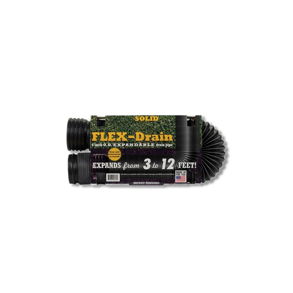 Flex-Drain 12 ft Poly Drain Pipe 51710