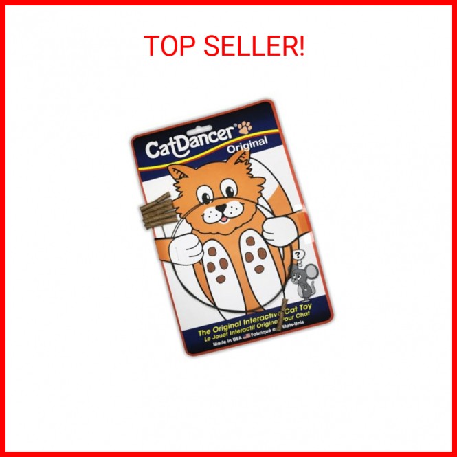 Cat Dancer Products 101 Interactive Cat Toy, Brown
