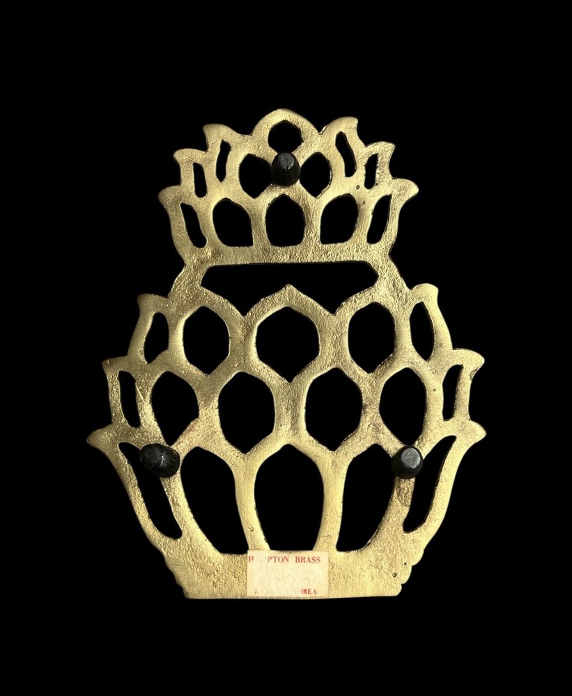 Pineapple Brass Trivet Chic Decor Hampton Brass Collection Boho