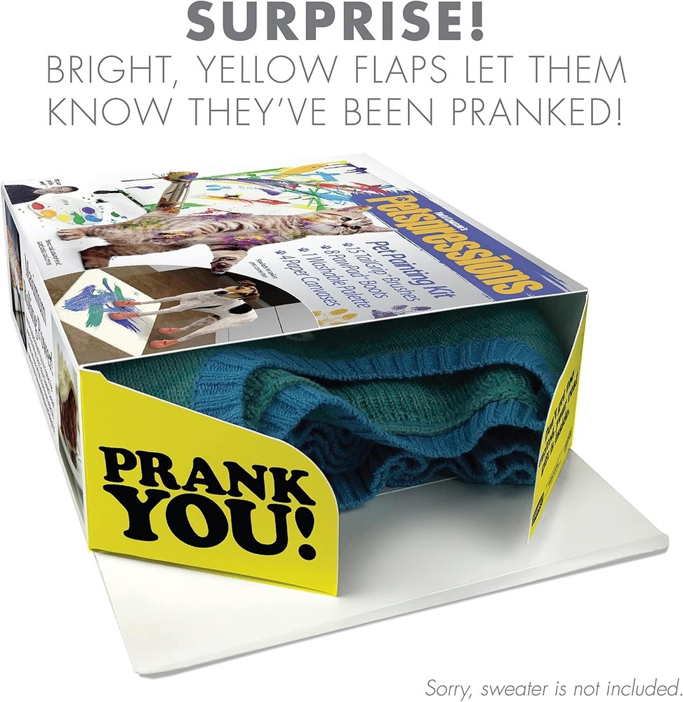 “PetSpression” Pet Painter Kit Gift box Prank Pack Recipient Will be Speech less