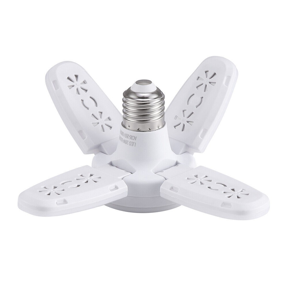 Lot LED Garage Light Bulb Deformable Ceiling Fixture Lights E27 Workshop Lamp US