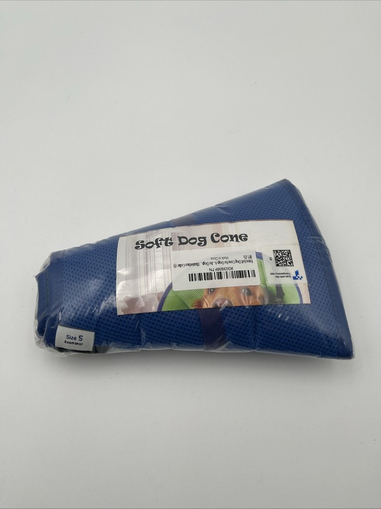 Soft Dog Cone Size 5 Blue