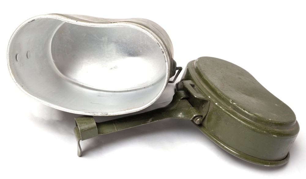Authentic Romanian Army Mess Kit Army Surplus Aluminum Construction Two Piece