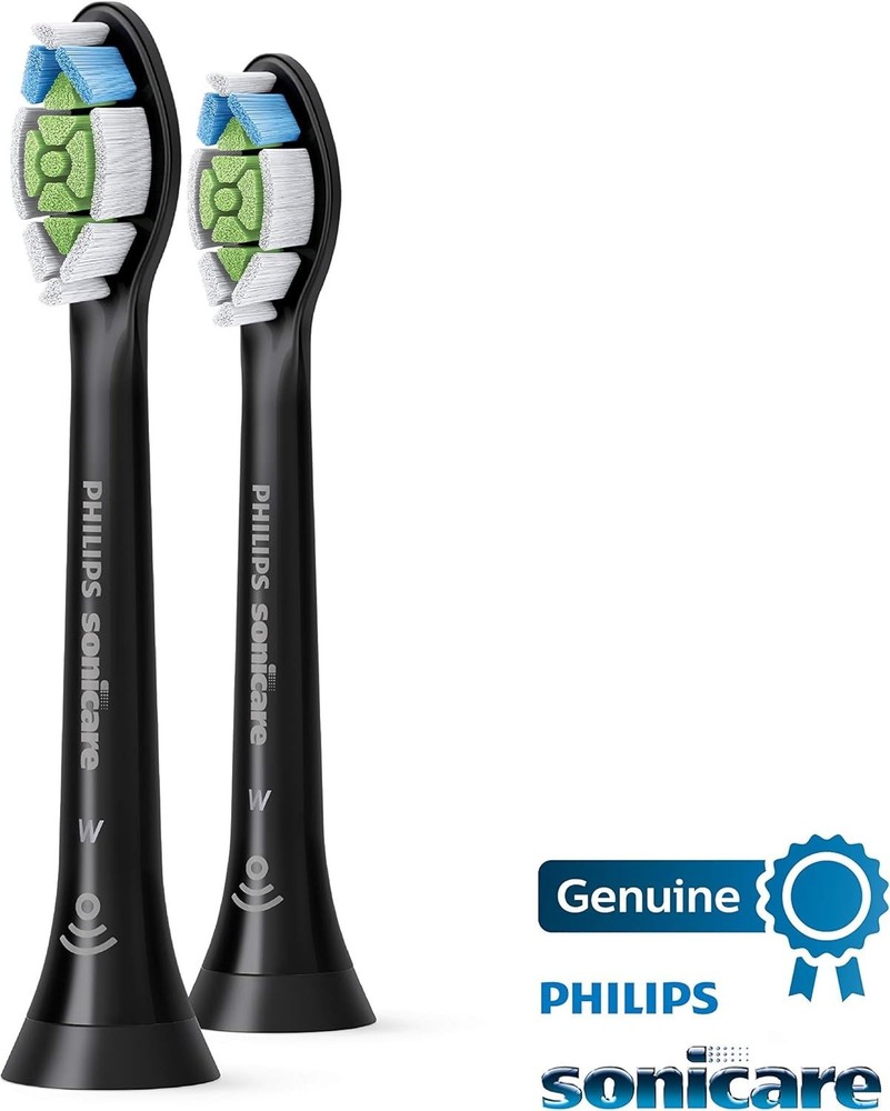 DiamondClean Toothbrush Heads, Black, 2 Pack
