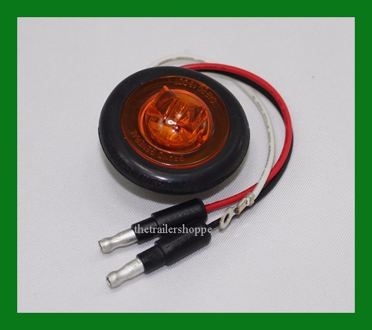 Grand General Marker Clearance LED light 1 1/4" Round Amber 1 LED Dual Function