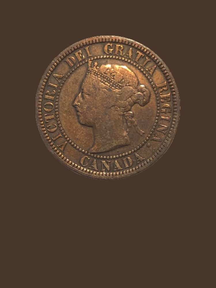 1882-H Canada Large One Cent Coin - VG