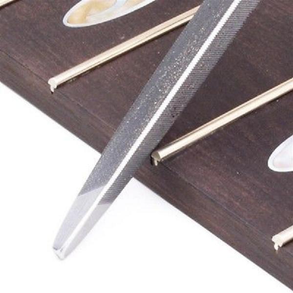 AxeMasters Luthier Fret File - Triangular 3 Corner File with Smooth Edges