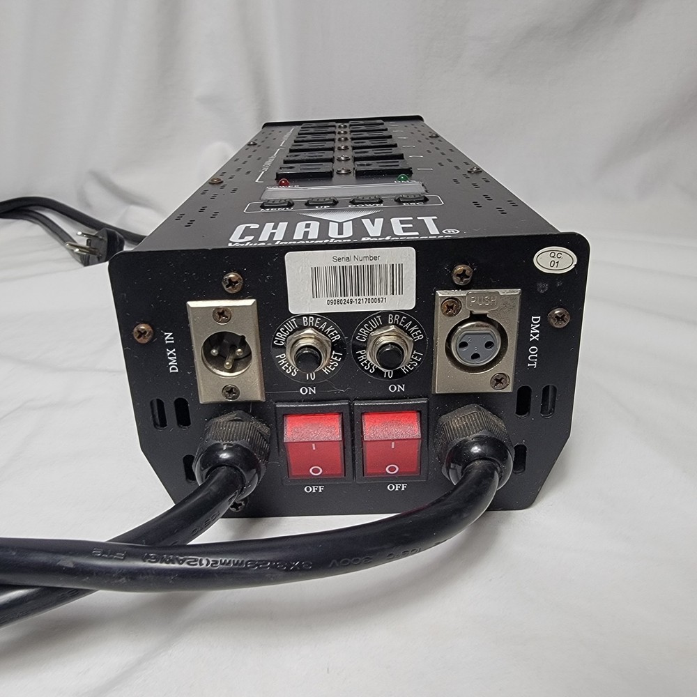 CHAUVET DJ Pro-D6 6-Channel Dimmer Pack Lighting Controller W/ DMX 512 DECODER