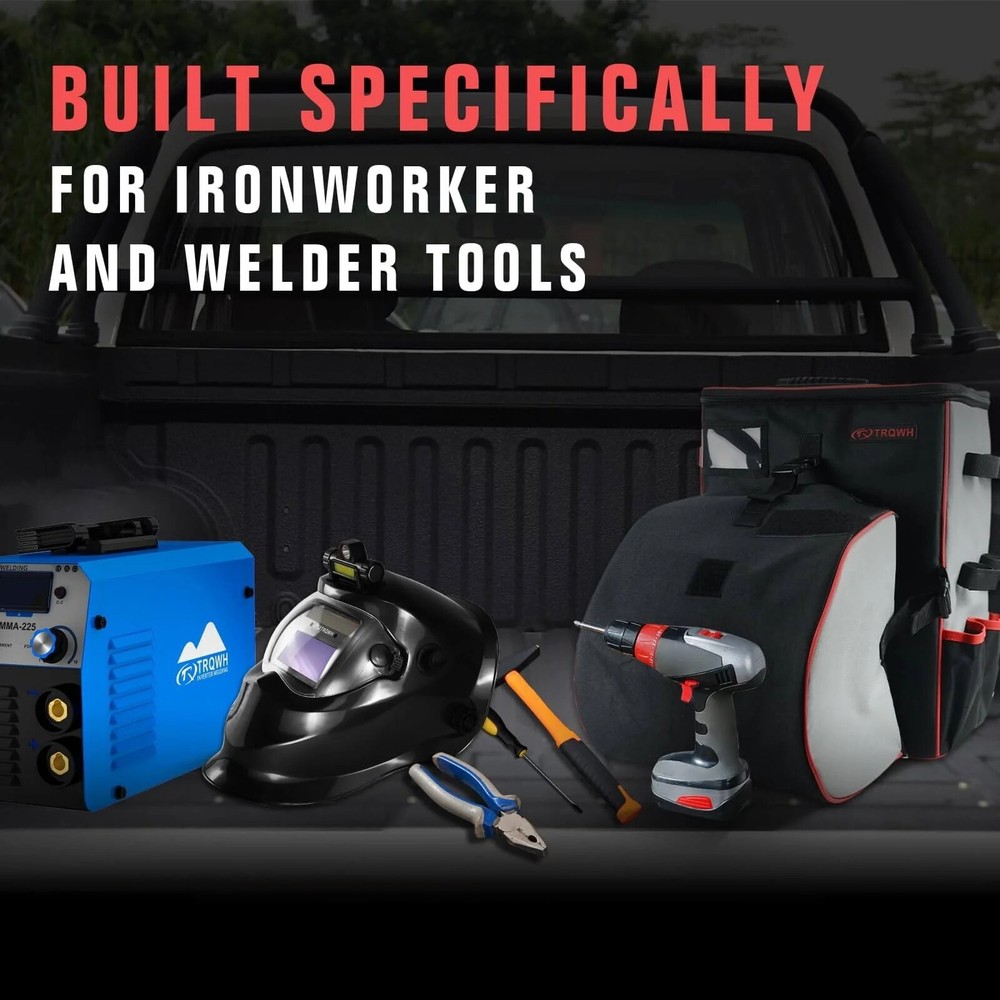 TRQWH Waterproof Large Capacity Welding Tools Backpack for Men Helmet Catch