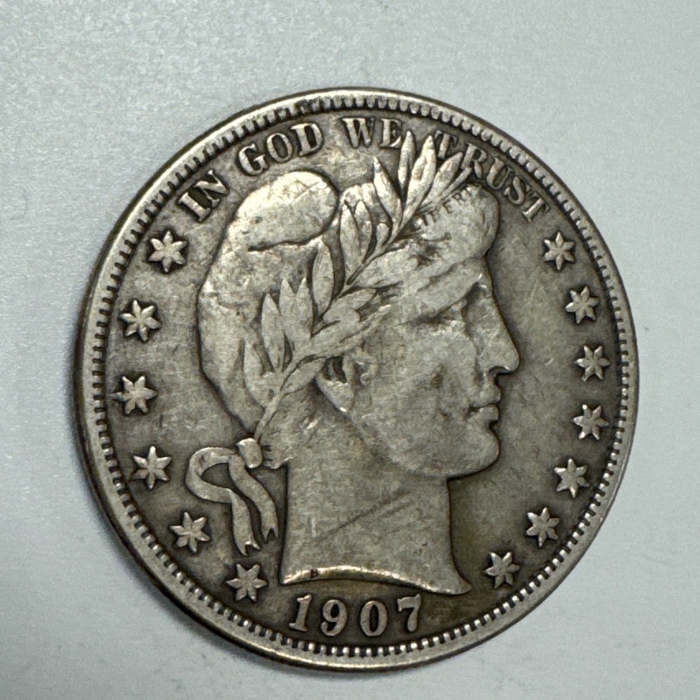 1907-O Barber Silver Half Dollar VF