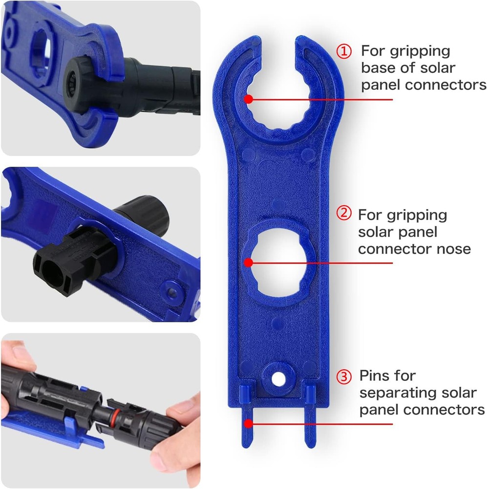 iSunergy Solar Panel Crimping Tool,Crimping Tool Kit with 10PCS Connectors an...