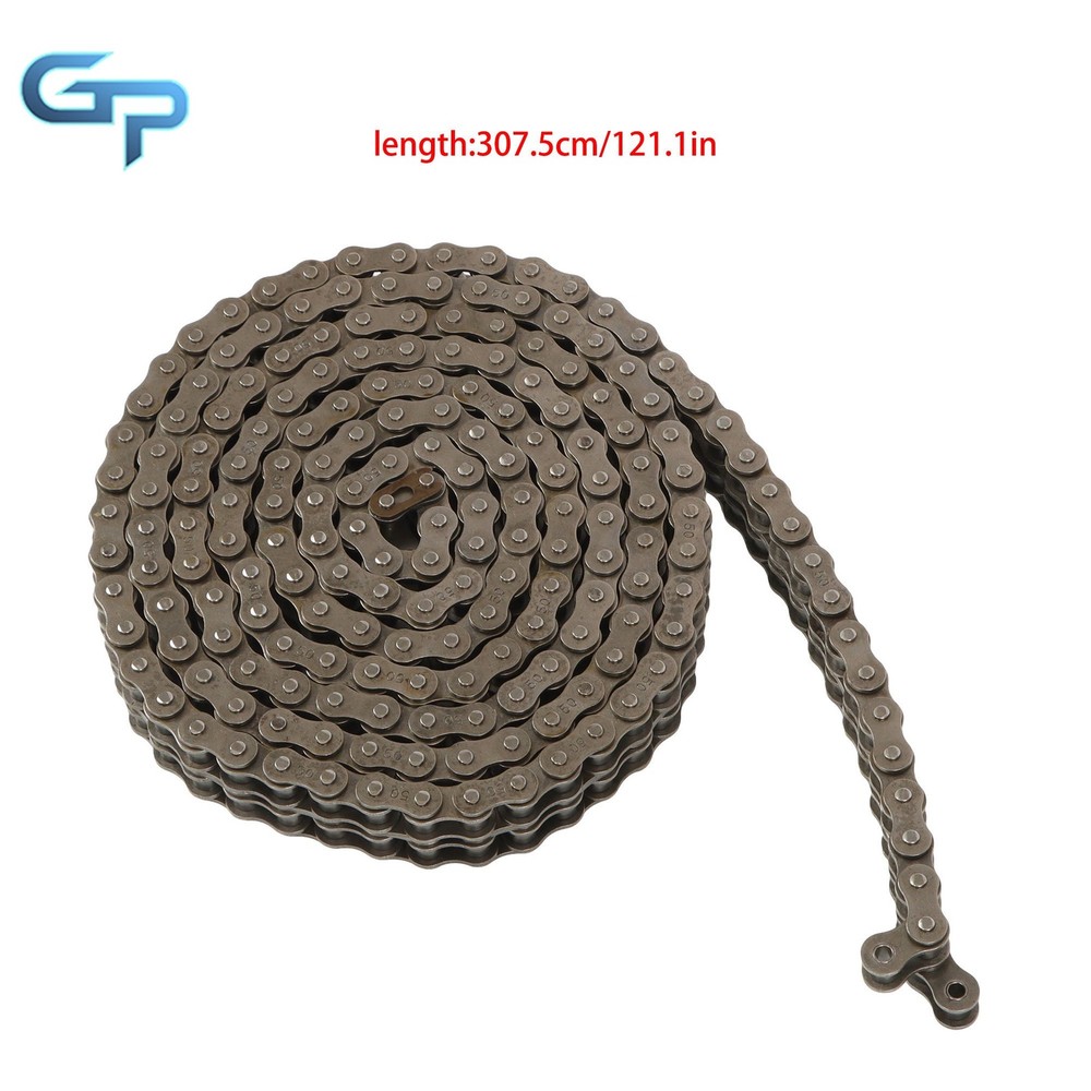 #50-2 Double Strand Duplex Roller Chain 10 Ft with 2 Connecting Link