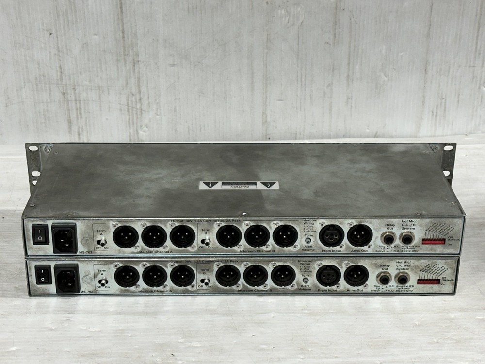 Clear-Com Main Station 2CH MS-702 #1203-4 (One)THS