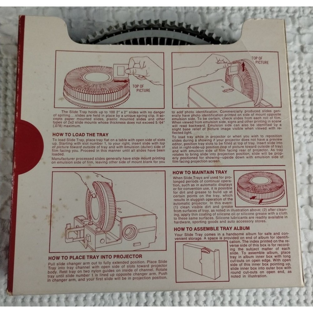 Gaf Grey 100 Slide Tray Projector/Screening SKU 2668