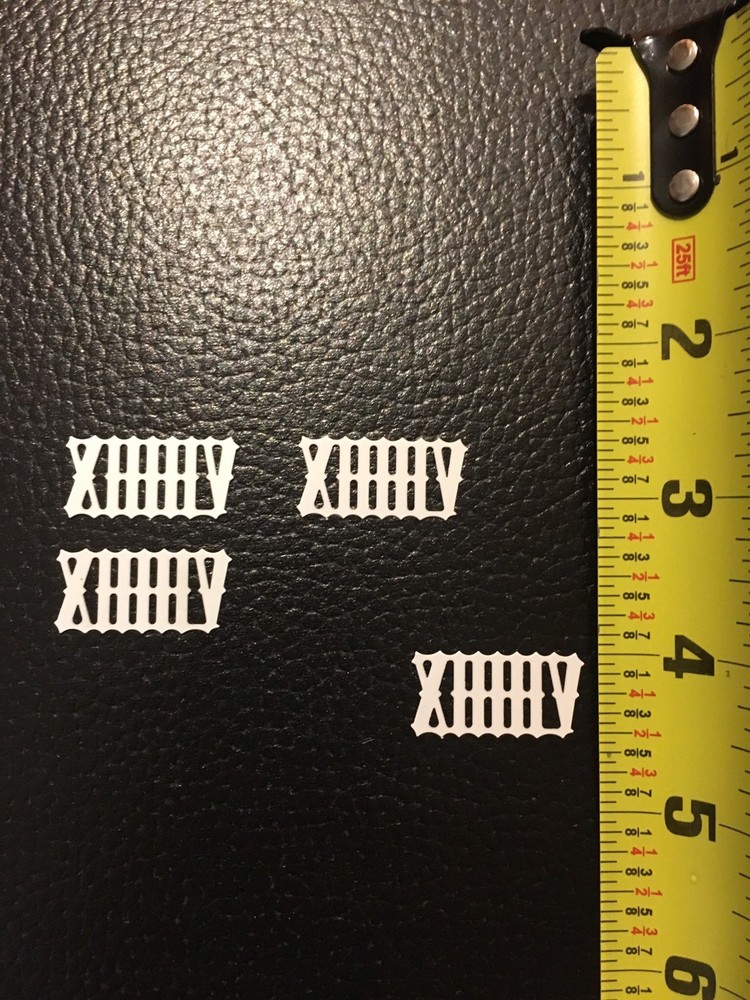 Cuckoo Clock Numeral Set 9/16" 14 mm . White.