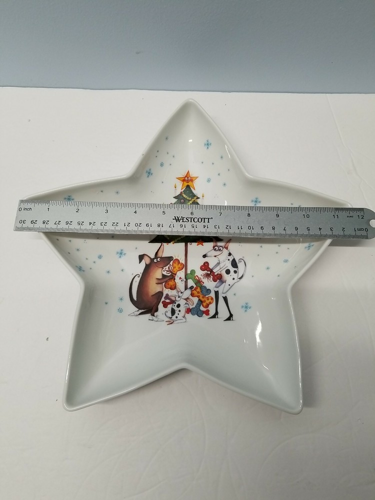 Star Shape Dish Christmas Themed 2005 Royal Worcester
