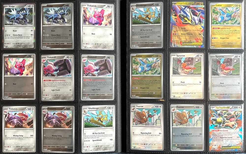 Mega Evolution Pokemon TCG Base Set with Reverse & EX - 254 Cards with Binder