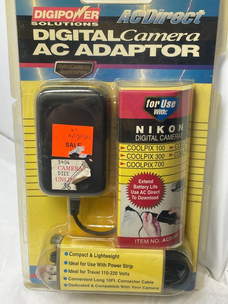 Digpower Solutions AC Direct Digital Camera AC Adapter New in Package