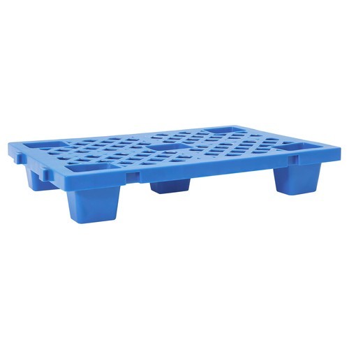 6-Piece Interlocking Plastic Pallets for Efficient Storage in Warehouses