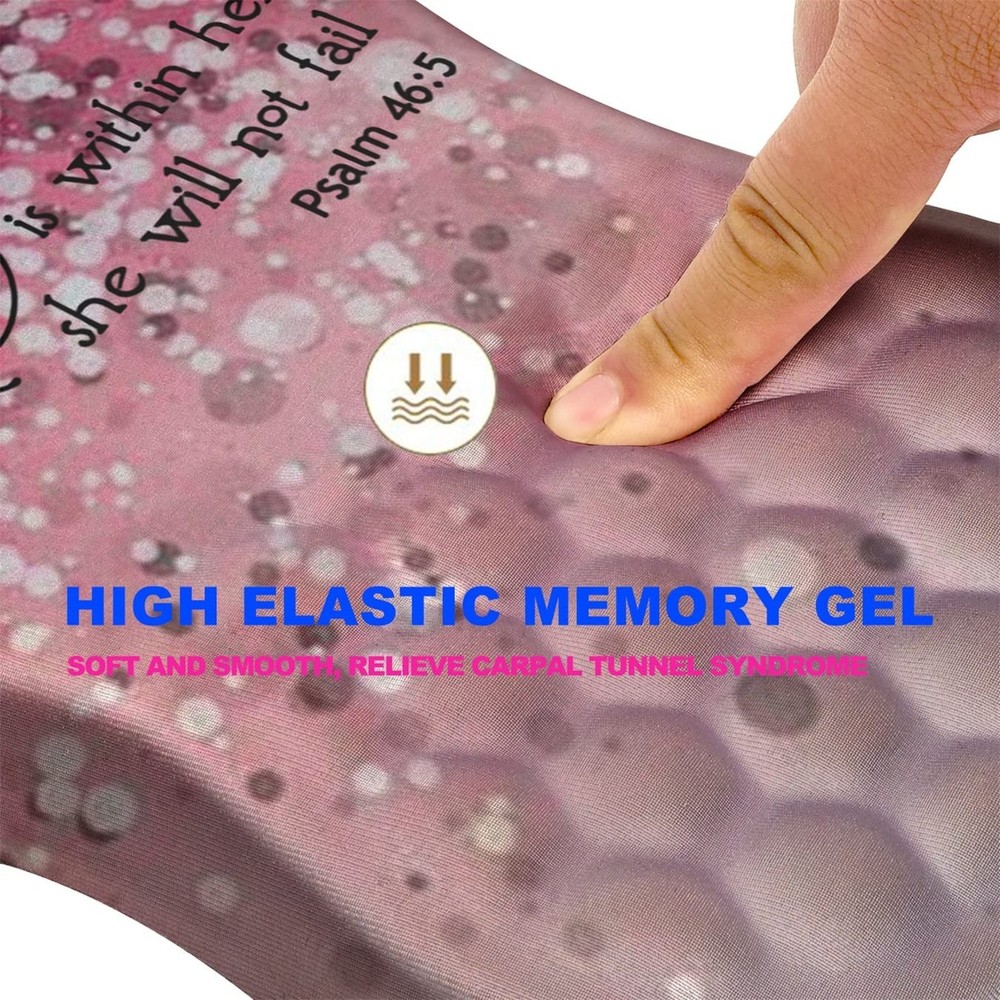 Mouse Pad Wrist Support, Ergonomic Mouse Pad with Massage Dot, Comfortable Co...