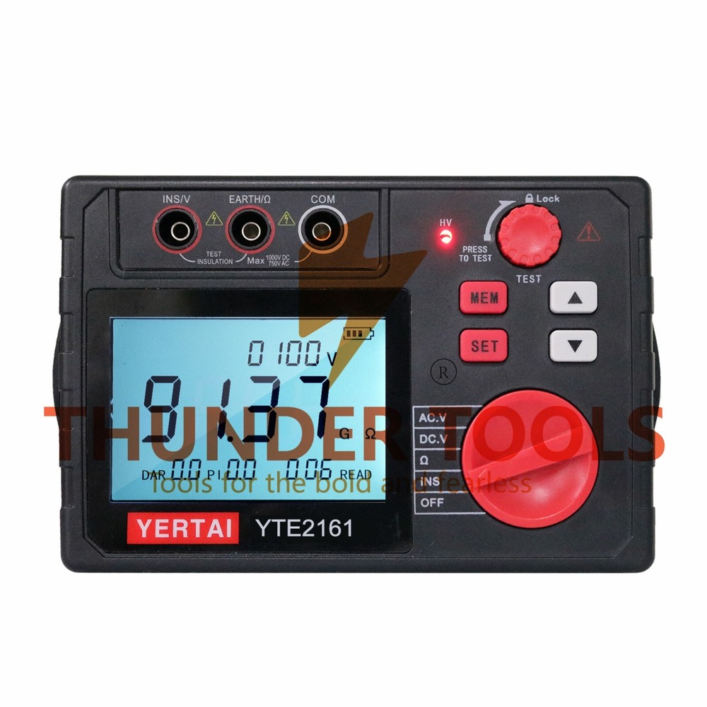 Thunder Tools YERTAI Digital Insulation Resistance Tester