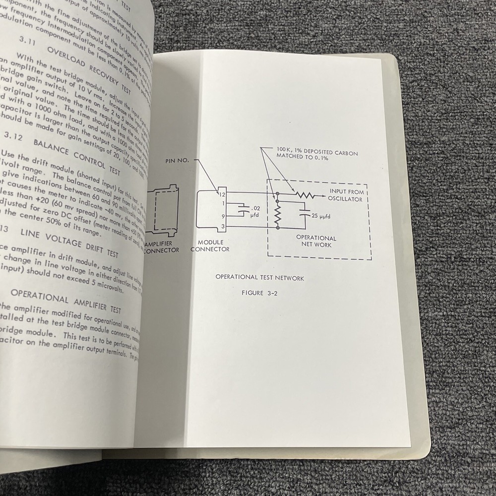 Kintel COHU Models 111AF & 111AFO Amplifier Test Procedure Technical Manual