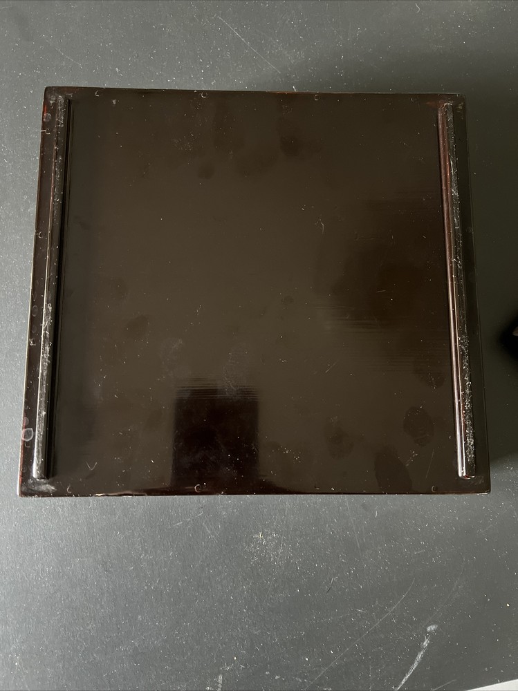 Large Japanese Lacquer Wooden Ware box. 9”X8.2”