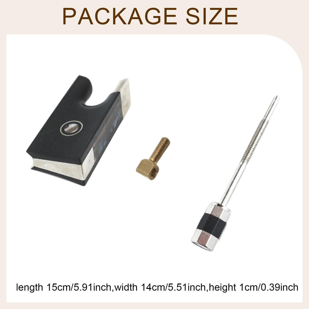 4/4 Violin Bow Frog DIY Violin Bow Making High Performance Decorative Sturdy