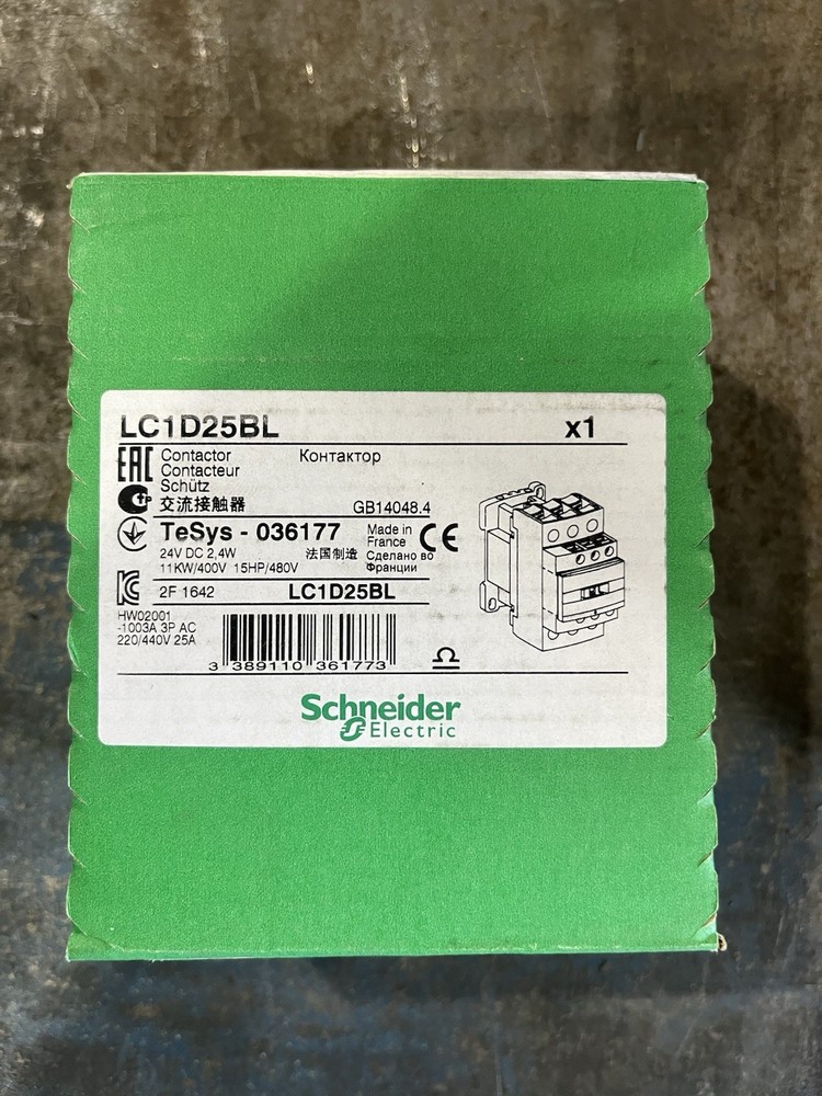 SCHNEIDER CONTACTOR TeSys LC1D25BL