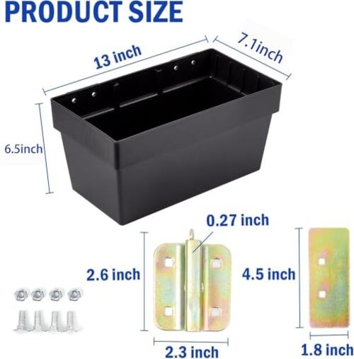 E-Track Storage Bin for E-Track System E Track Accessories Storage Box 2 Pack