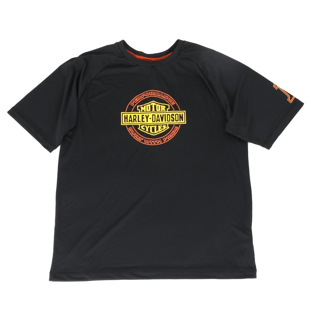 Harley Davidson Black Built With Pride T-Shirt Large