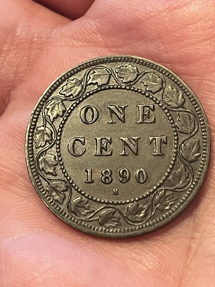 1890 Canada Large Cent double I