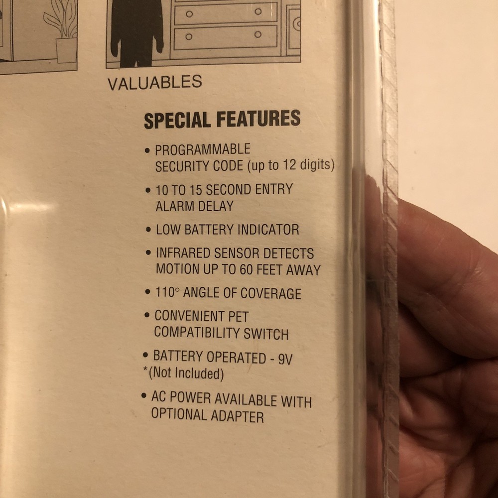 Telko Security Programmable Infrared Sensor Alarm S002M New From 1992 @B