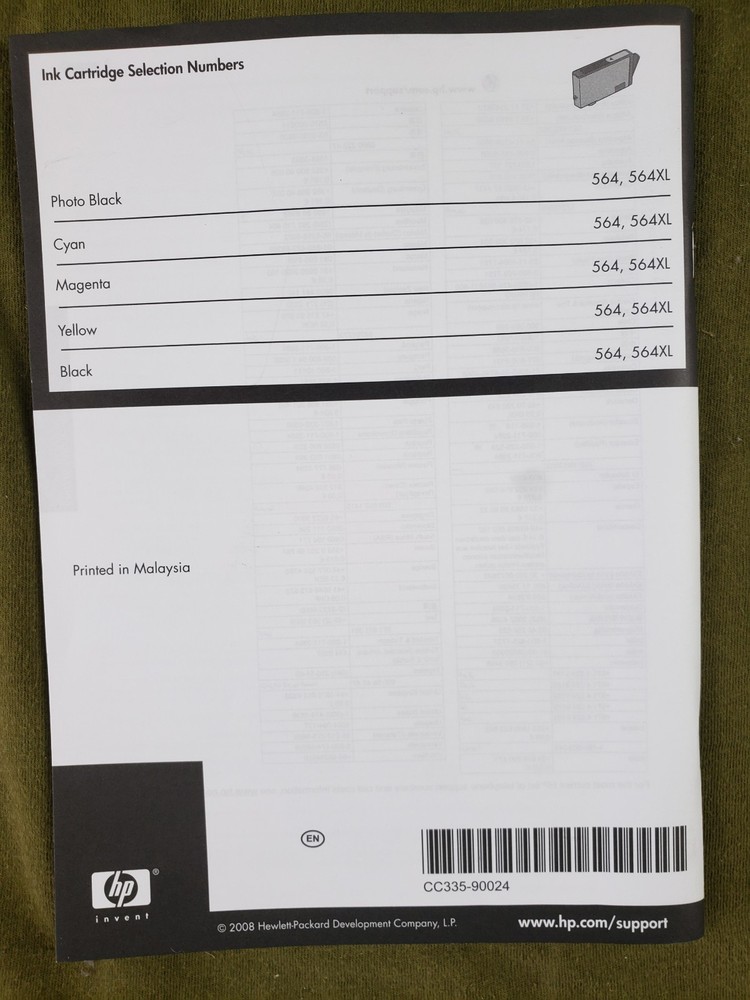 HP Photosmart C309 Series Basics Guide instructions - Excellent Shape