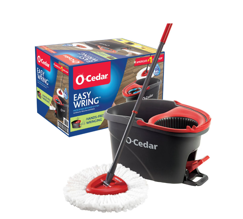 O-Cedar Easywring Floor Cleaning System with Bucket and Microfiber Spin Mop