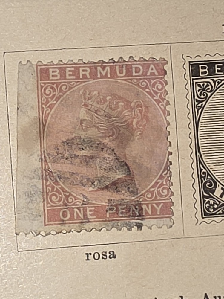 Foreign Bermuda One Penny Stamp Used - #I364
