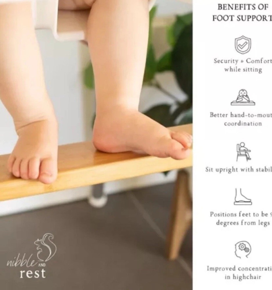 Nibble And Rest Adjustable Highchair Footrest