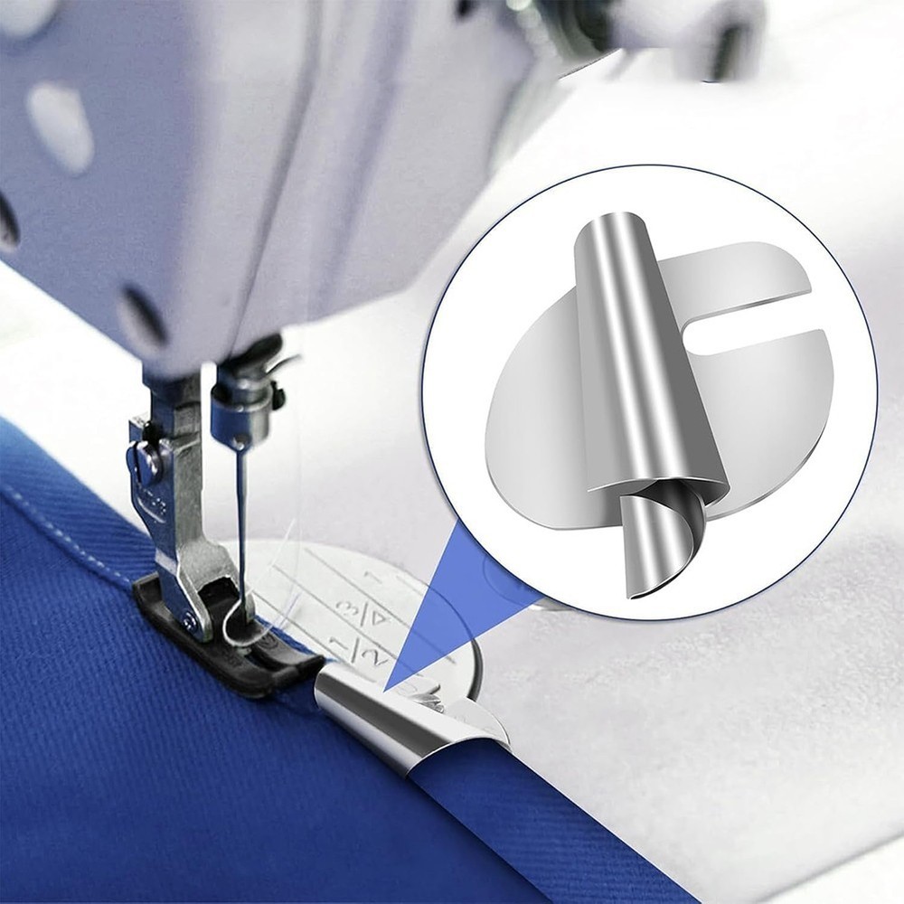 Comprehensive Hemming Accessories Set for Sewing Machines in 4 Different Sizes
