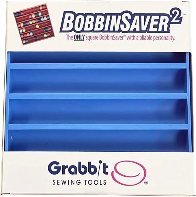 Bobbin Saver 2 in blue by Grabbit Sewing Tools