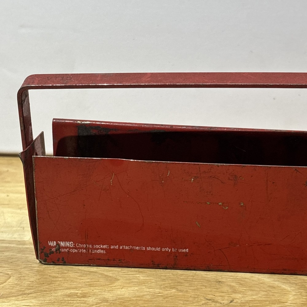 Mac Tools 13.5" Deep Socket Tray Holder Organizer Red VT15 READ!