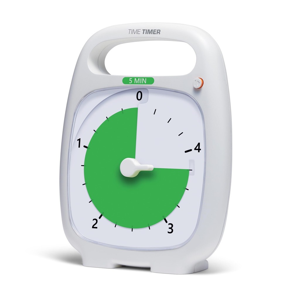 TIME TIMER PLUS 5 Minute Desk Visual Timer - Countdown Timer with Portable Ha...