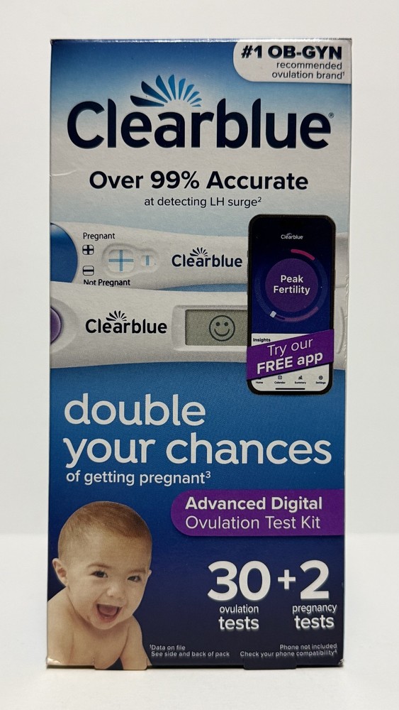 Clearblue Advanced Digital Ovulation Test Kit - (30 + 2) Tests