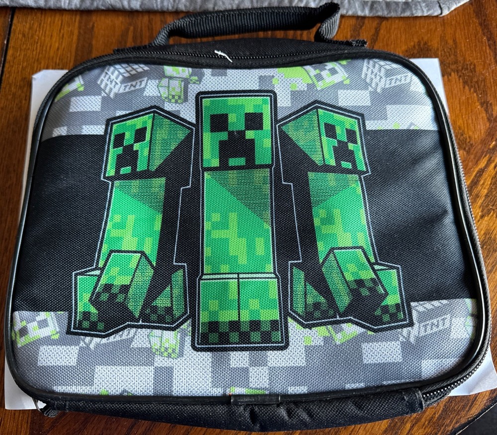 Never Used Minecraft Insulated Lunch Box