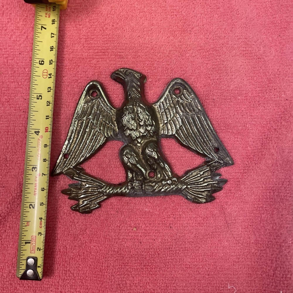 Vintage Gold Brass Eagle With Arrows Home Decor