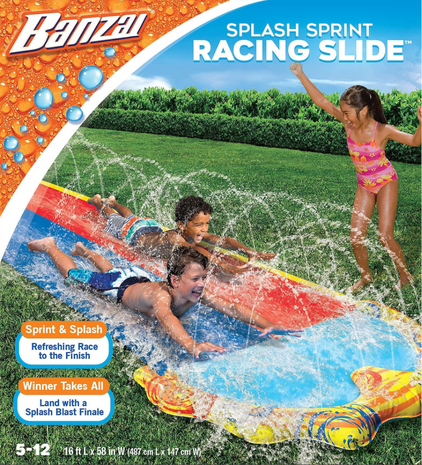 Banzai 16-ft. Splash Sprint Racing Slide