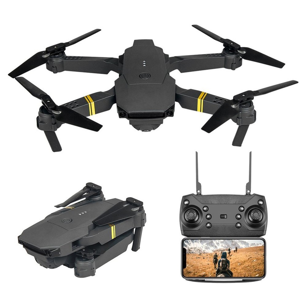 4K Drone HD Wide Angle Camera Drones E58 WiFi RC Quadcopter Foldable 2 batteries