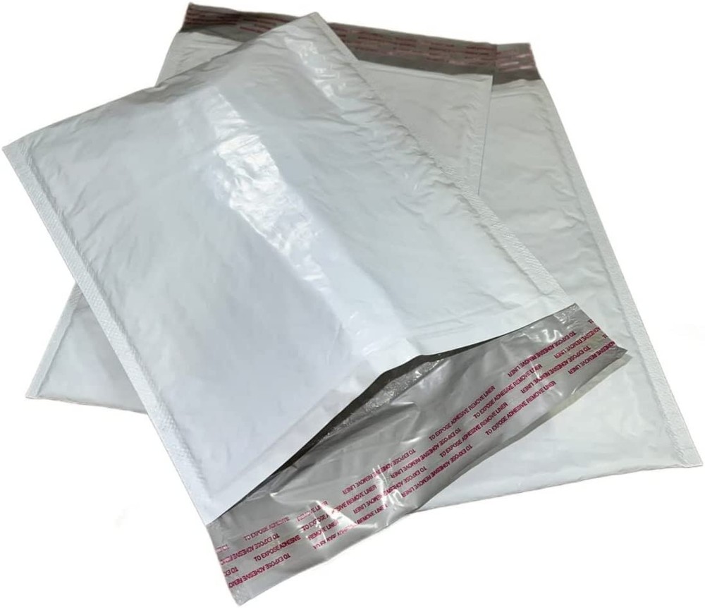 100#DVD 7.25"x9.75" Poly Bubble Padded Envelope Mailers Shipping Case