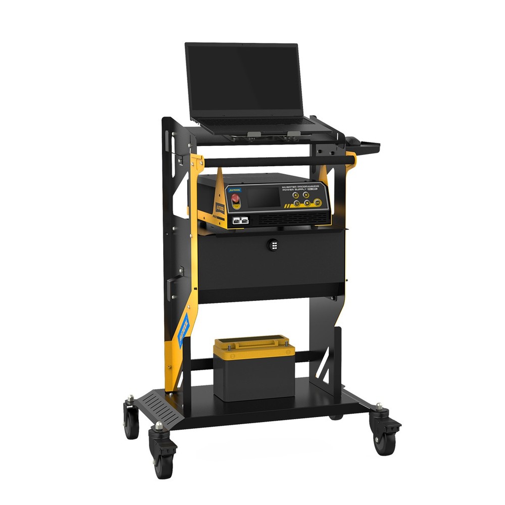 Rolling Tool Chest Tool Organizer Box w/ Rotating Lift Workbench Lockable Wheels