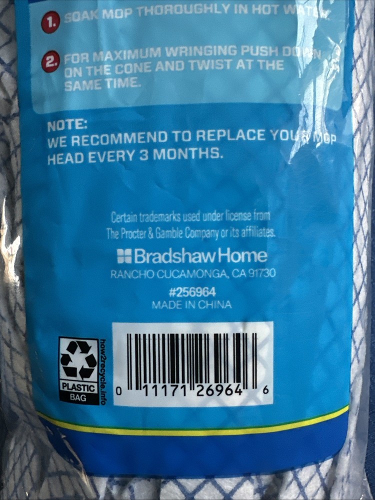 NIP Mr Clean Cone Mop Refill 256964